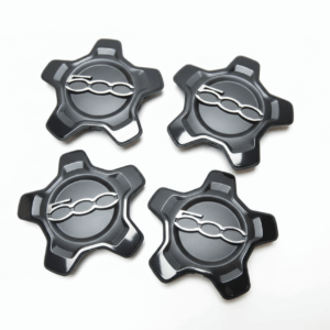 Cache moyeu 4 pcs Noir Fiat 500X original alloy wheels