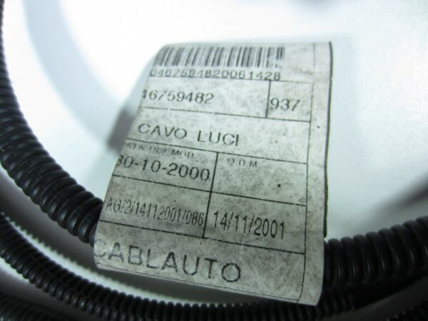 Cablaggio luce lampeggiante paraurti anteriore Alfa 147 - immagine 2