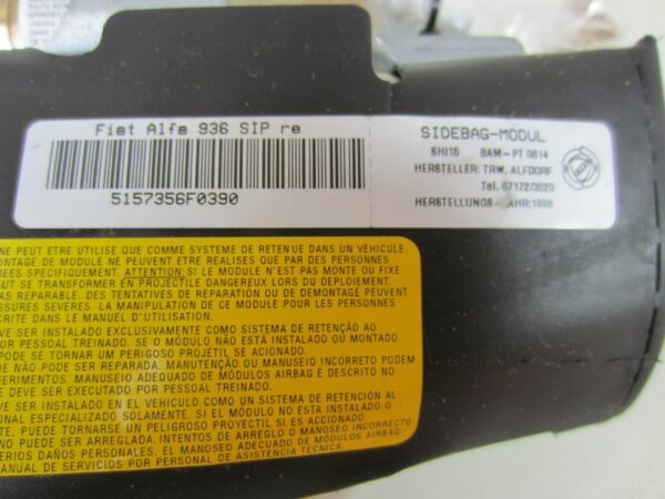Airbag sedile RV Alfa Romeo 166 sedili regolabili elettricamente - immagine 4