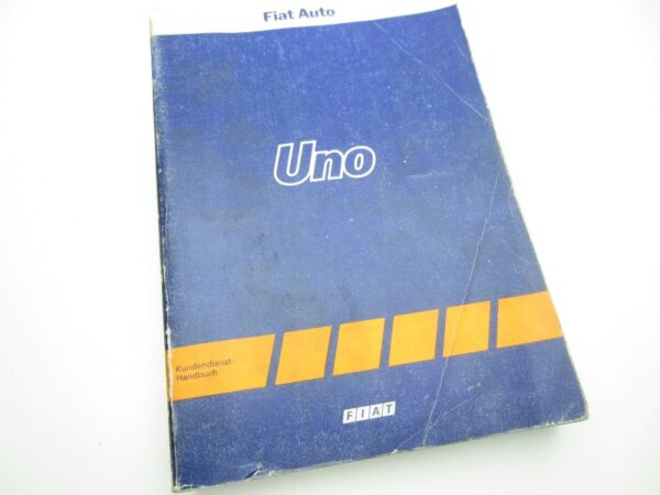 Workshop manual Fiat Uno - German