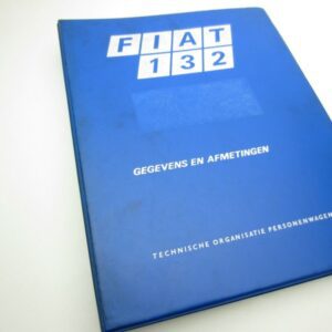 Manuale d'officina originale Fiat 132 olandese