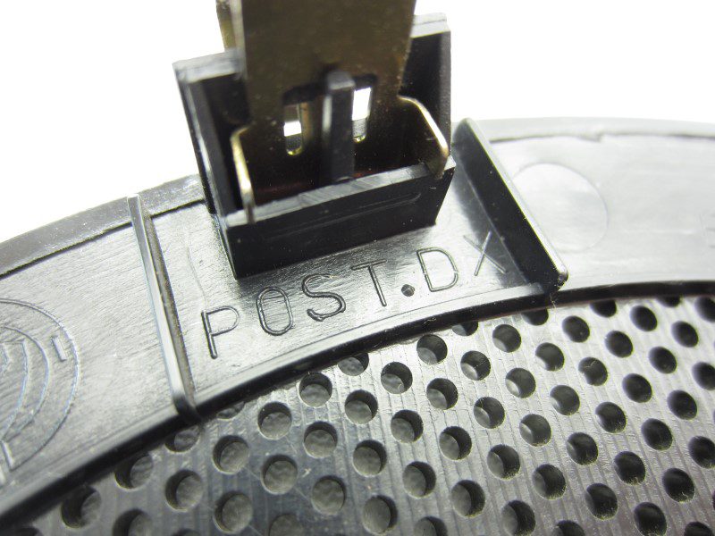 Lautsprecherabdeckungen hintere Tür (2er-Set) Alfa 156 schwarz – Bild 2