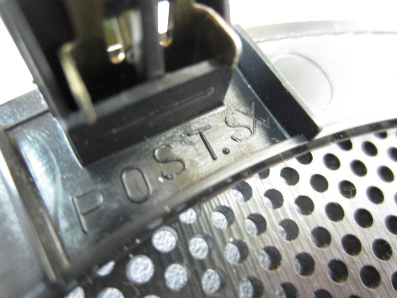 Lautsprecherabdeckungen hintere Tür (2er-Set) Alfa 156 schwarz – Bild 3