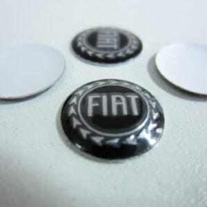 Logo clé Fiat pour Stilo Punto II 500 Grande Punto (imitation) 2 pièces NOUVEAU