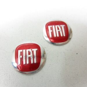 Logo Fiat pour clé Punto EVO + Tipo 2 + 500X ALUMINIUM  2 pcs. 15mm