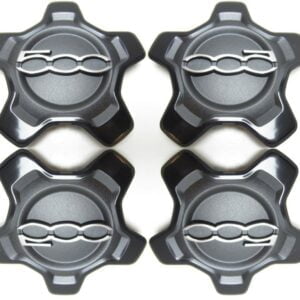 Set coprimozzo 4 pezzi Nero Fiat 500X cerchi in lega originali