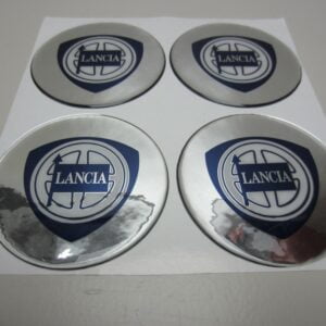 Housse de moyeu logo Housse de réparation Lancia Kappa Coupe 4 pcs -NOUVEAU-