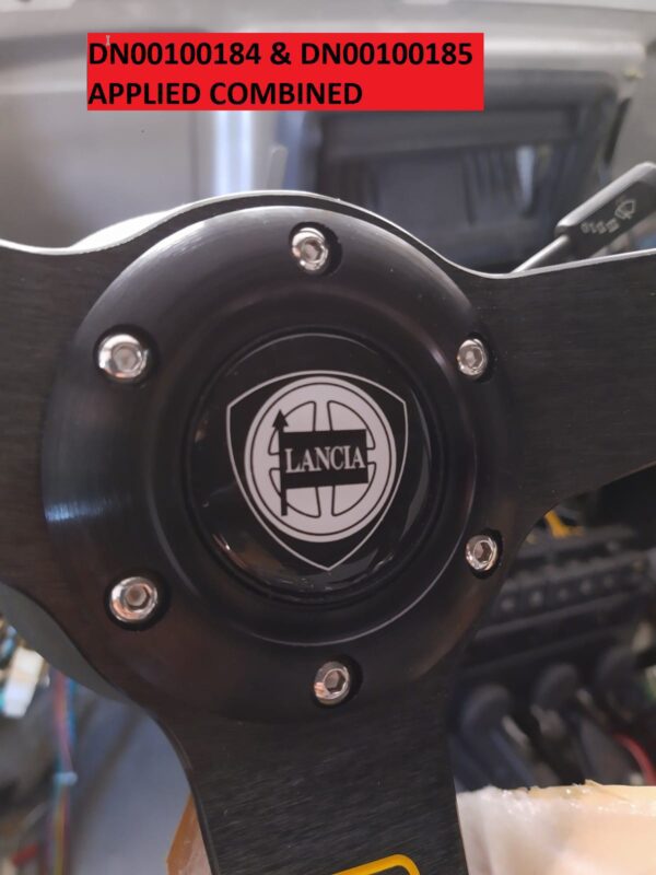 Anello in alluminio nero Lancia Delta Integrale -imitazione- - immagine 4