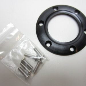Anello in alluminio nero Lancia Delta Integrale -imitazione-