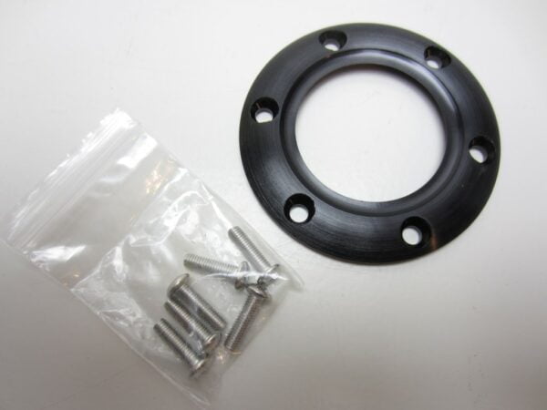 Anello in alluminio nero Lancia Delta Integrale -imitazione-
