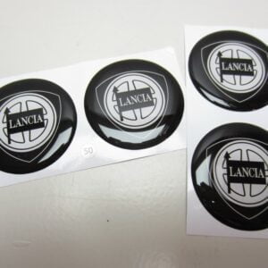 Logo Lancia rotondo 50mm per cerchio opzionale Lancia Kappa - SET 4