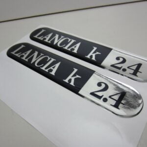 Adesivo logo Fender Lancia Kappa 2.4 -IMITAZIONE- set 2pz.