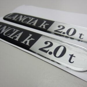 Adesivo logo Fender Lancia Kappa 2.0 t -IMITAZIONE- set 2pz.