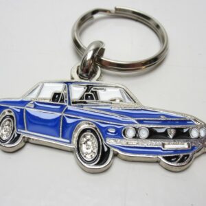 Keychain Lancia Fulvia silhouette Blue -NEW-