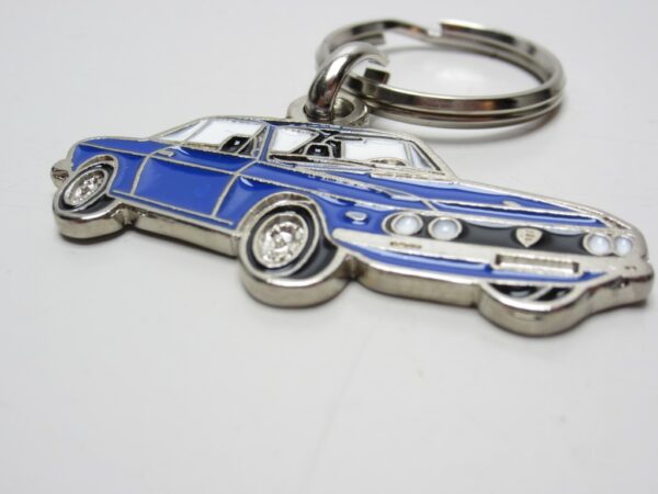 Keychain Lancia Fulvia silhouette Blue -NEW- - Image 3