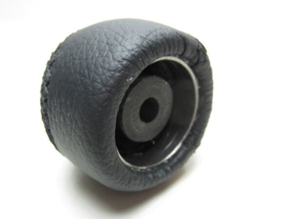 Pookknop Alfa 166 zwart leder 6-bak IMITATIE - Afbeelding 2