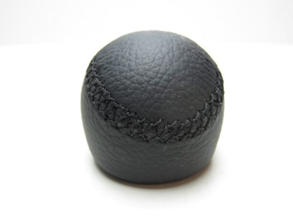 Pookknop Alfa 166 zwart leder 6-bak IMITATIE - Afbeelding 5