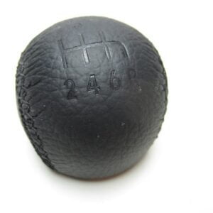 Pomello cambio Alfa 166 pelle nera 6 marce IMITAZIONE