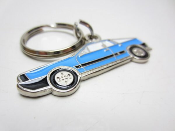 Portachiavi Lancia Beta Montecarlo silhouette Blu -NEW- - immagine 3