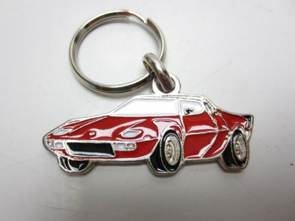Keychain Lancia Stratos silhouette Red -NEW-