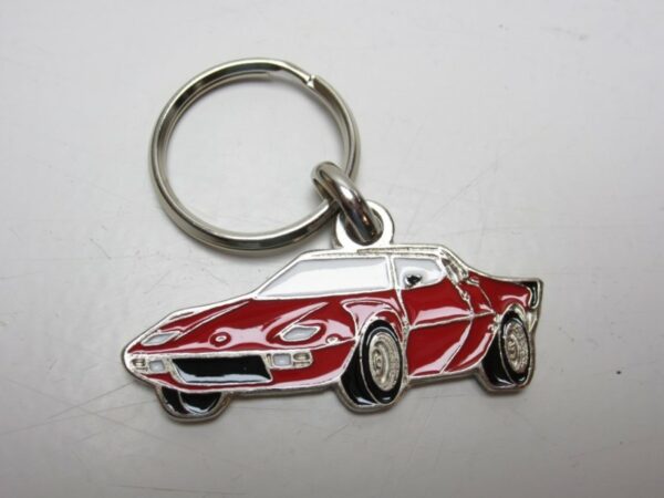 Keychain Lancia Stratos silhouette Red -NEW- - Image 2