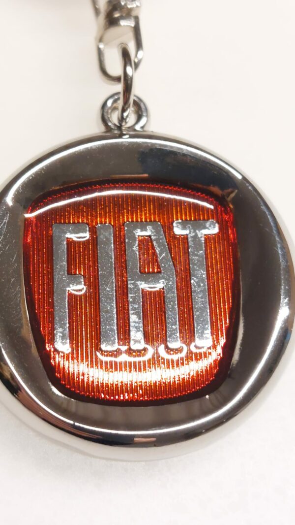 Schlüsselanhänger Fiat rot logo Punto Evo - 500 - 500X - Tipo – Bild 6