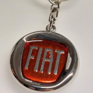 Sleutelhanger Fiat rood logo Punto Evo - 500 - 500X - Tipo