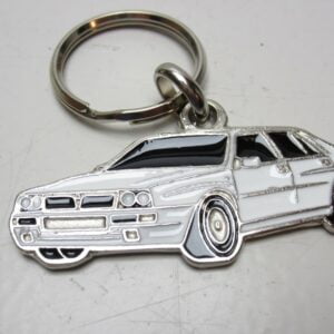 Keychain Lancia Delta Integrale Silhouette WHITE -NEW-