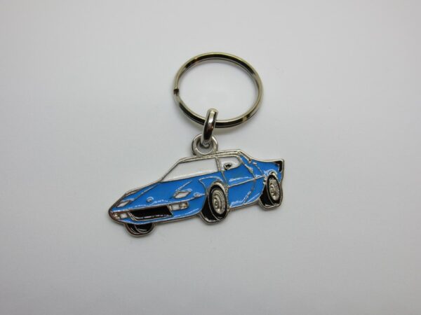 Keychain Lancia Stratos silhouette Blue -NEW-