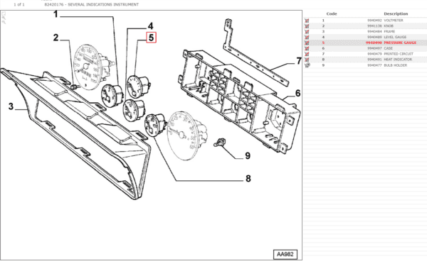 Manometro olio nel cruscotto Lancia Delta Integrale - immagine 5