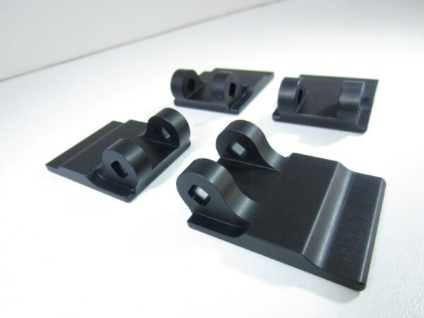 Door handle repair part solid aluminum Lancia Delta I Integrale (set of 4) -NEW- - Image 2