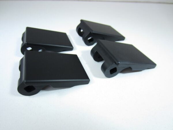 Door handle repair part solid aluminum Lancia Delta I Integrale (set of 4) -NEW- - Image 3