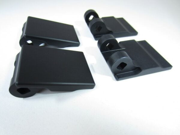 Door handle repair part solid aluminum Lancia Delta I Integrale (set of 4) -NEW- - Image 4