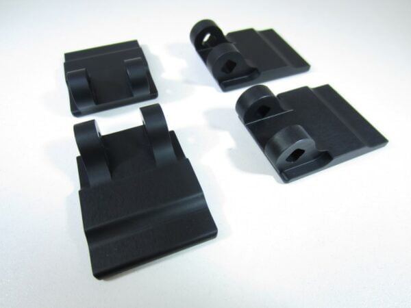 Door handle repair part solid aluminum Lancia Delta I Integrale (set of 4) -NEW- - Image 5