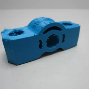 Scarico in gomma Lancia Delta Integrale blu TPU 34A riproduzione
