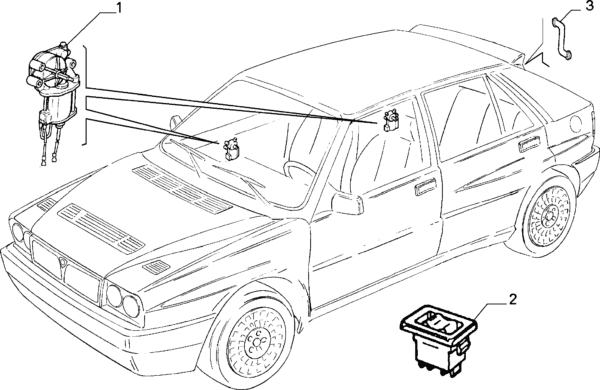 Interrupteur de vitre nouveau type Lancia Delta Integrale - Imitation – Image 7