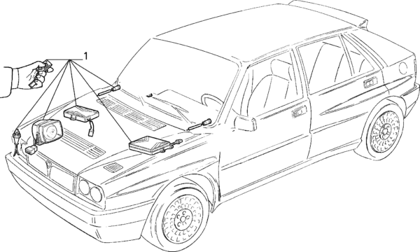 RADIO Lancia Delta Integrale ZOEKOPDRACHT