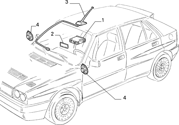 Haut-parleur tableau de bord Lancia Delta Integrale 30W peak – Image 2