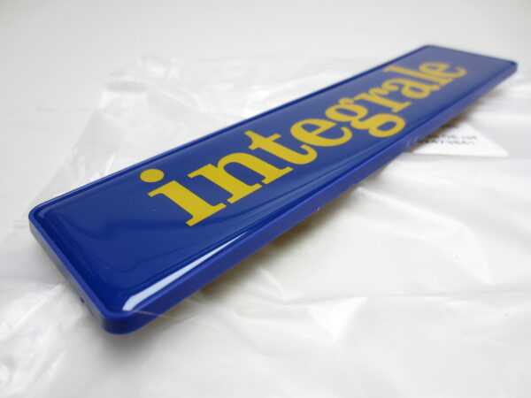 Emblem Integrale hinten Lancia Delta blau-gelb – Bild 4