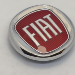 Logo pour hayon Fiat 500X et 500, rouge, 95 mm, IMITATION