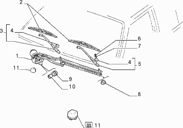 Ecrou de fixation de l'essuie-glace Delta Integrale 8V 16V imitation – Image 8