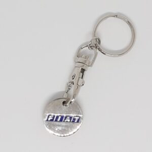 Sleutelhanger FIAT Vintage rond wagenmuntje