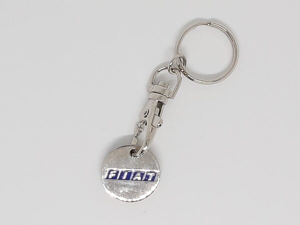 Sleutelhanger FIAT Vintage rond wagenmuntje
