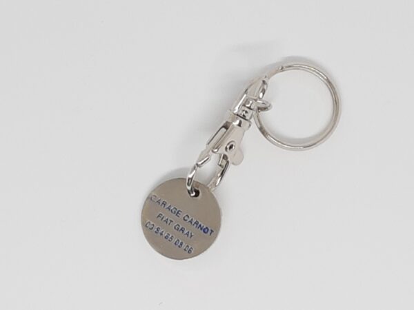 Sleutelhanger FIAT Vintage rond wagenmuntje - Afbeelding 2