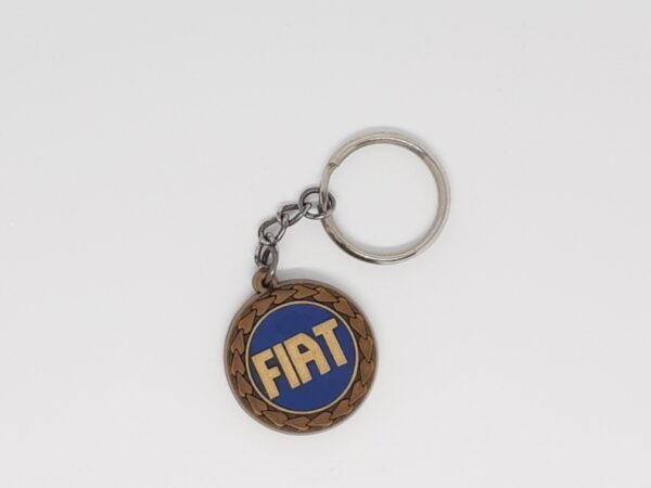 Sleutelhanger FIAT Vintage rond krans rubber