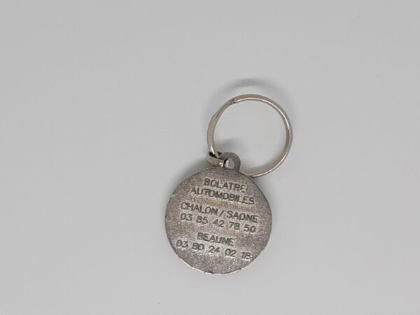 Sleutelhanger FIAT Vintage rond krans metaal blauw - Afbeelding 2
