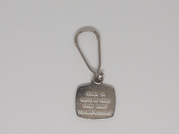 Sleutelhanger FIAT Vintage vierkant metaal - Afbeelding 2