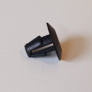 Clip di montaggio per strisce di gomma in plastica nera