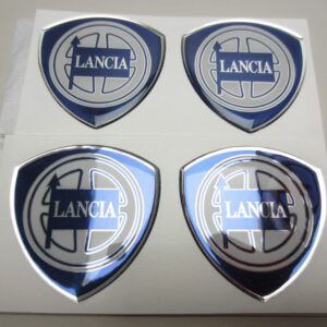Lancia shield logo 58mm for Lancia Kappa wheel center or hubcap - SET 4