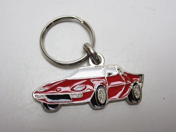 Portachiavi Lancia Stratos silhouette Rosso -NUOVO-